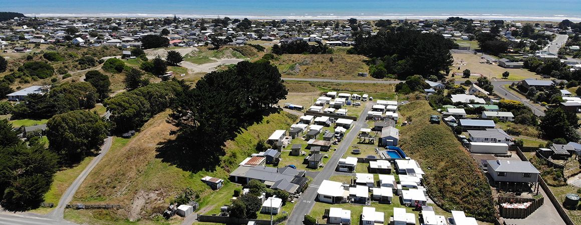 aerial view of camp